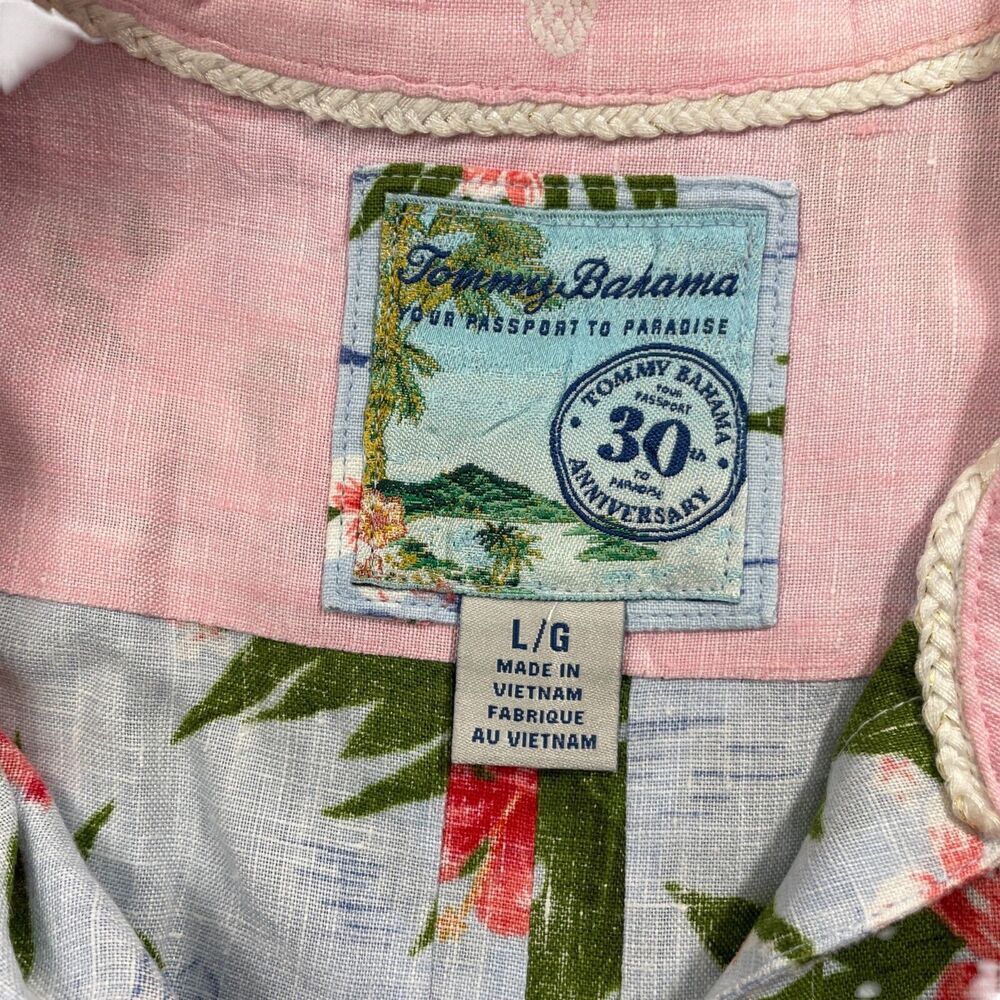 Tommy Bahama Large Special Edition 30th Anniversary Passport To Paradise Linen View 3